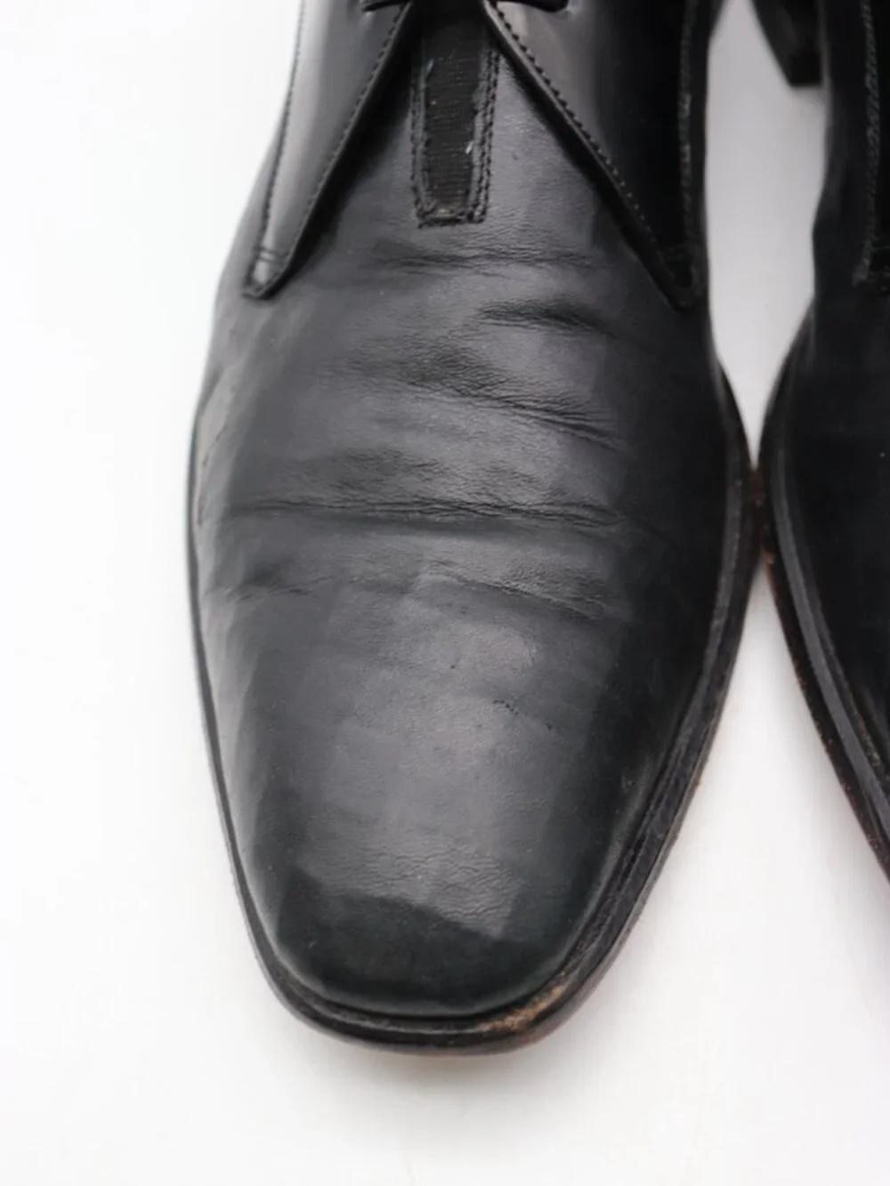 Mezlan Black Leather Men's Size 8.5 M Derby Oxford Dress Shoes Lace Up